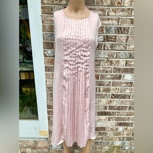 Pale Pastel Mauvy Pink Ellos 2X Coquette Midi Dress